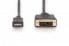 Digitus Kabel adapter HDMI Standard 1080p 60Hz FHD Typ HDMI A/DVI-D (18+1) M/M czarny 2m